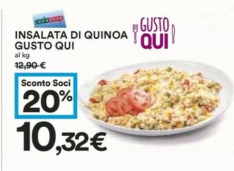Coop Gusto Qui Insalata Di Quioa offerta