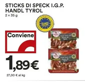 Coop Sticks Di Speck IGP Handl Tyrol offerta