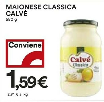 Coop Calvè Maionese Classica offerta
