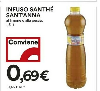 Coop Sant'anna SanThè Al Limone 1500 G(ml) offerta