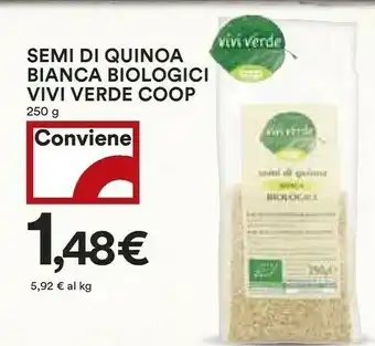 Coop Coop - Semi Di Quinoa Bianco Biologici Vivi Verde 250 G(ml) offerta