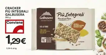 Coop Galbusera Cracker Piu Integrali Ricchi Di Fibre offerta