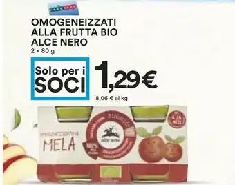 Coop Alce Nero Omogeneizzati Alla Frutta Bio offerta