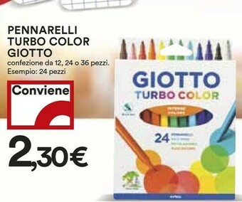 Coop Giotto Pennarelli Turbo Color 24 Pezzi offerta