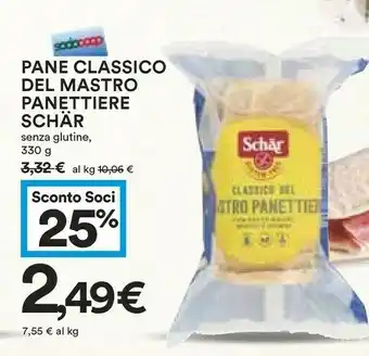 Coop Schar Pane Classico Del Mastro Panettiere Senza Glutine offerta
