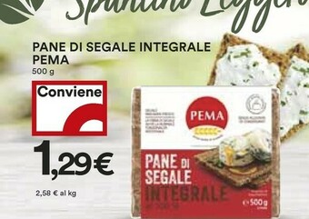 Coop Pema - Pane Di Segale Integrale Al 100% 500 G(ml) offerta
