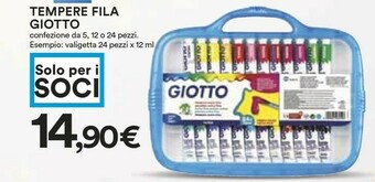 Coop Giotto Tempere Valigetta offerta
