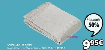 JYSK Copriletto Karo offerta