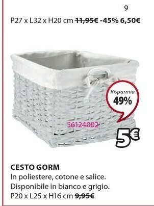 JYSK Cesto Gorm offerta
