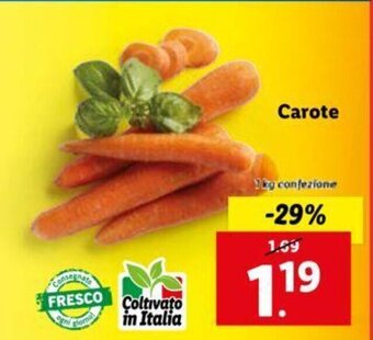 Lidl Carote offerta