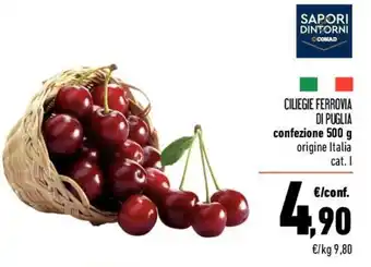 Conad CILIEGIE FERROVIA DI PUGLIA 500 g offerta
