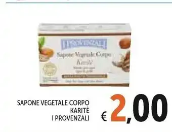 Conad I Provenzali Sapone Vegetale Corpo Karite offerta