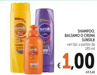 Conad Sunsilk Shampoo Balsamo O Crema offerta