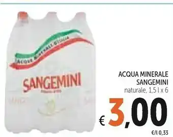 Conad Sangemini - Acqua Minerale Naturale 1500 g(ml) offerta