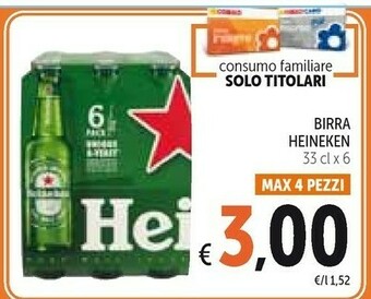 Conad Heineken Birra 330 G(ml) offerta