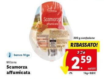 Lidl Milbona Scamorza affumicata 300 g offerta