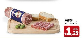 Deco Supermercati Negroni Salame Napoli offerta