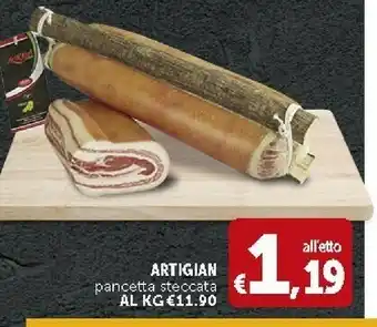 Deco Supermercati Artiach Artigian Pancetta Steccata offerta