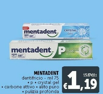 Deco Supermercati Mentadent Dentifricio offerta