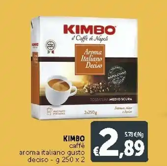 Deco Supermercati Kimbo Kimbo - Caffè Aroma Italiano Gusto Deciso offerta
