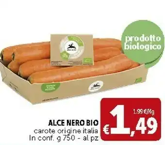 Deco Supermercati Alce Nero Bio Carote offerta