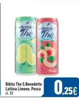 C+C Italmarket San Benedetto Thè Pesca Con Fruttosio Lattina 330 G(ml) offerta