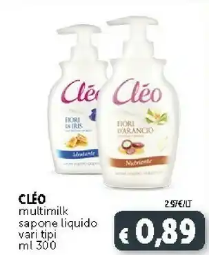 Deco Supermercati Cleo Multimilk Sapone Liquido offerta