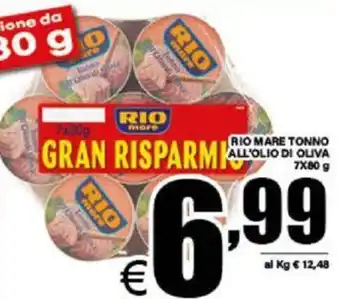 DEM RIO MARE TONNO ALL'OLIO DI OLIVA 7x80g offerta