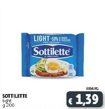Deco Supermercati Mondelez Sottilette Le Originali Light 200 G(ml) offerta