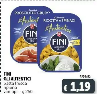 Deco Supermercati Fini - Gli Autentici Tortelloni Alla Carne 250 G(ml) offerta