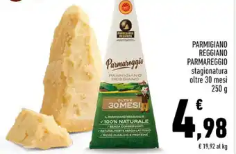 Conad PARMIGIANO REGGIANO PARMAREGGIO stagionatura oltre 30 mesi 250 g offerta