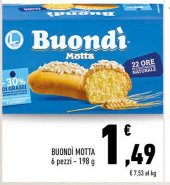 Conad BUONDÌ MOTTA 6 pezzi - 198 g offerta