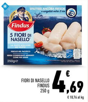 Conad FIORI DI NASELLO FINDUS 250 g offerta