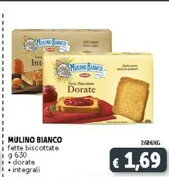 Deco Supermercati Mulino Bianco Mulino Bianco - Le Dorate Fette Biscottate 630 g(ml) offerta