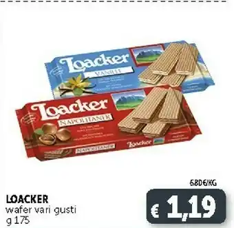 Deco Supermercati Loacker Loacker - Wafer Vaniglia offerta