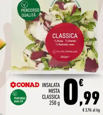Conad CONAD INSALATA MISTA CLASSICA 250 g offerta