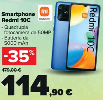 Carrefour Iper Xiaomi Smartphone Redmi 10C offerta