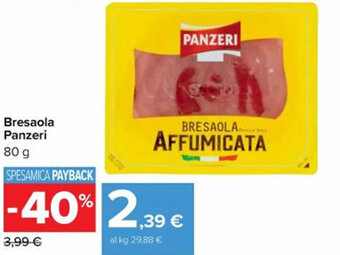 Carrefour Iper Bresaola Panzeri 80 g offerta