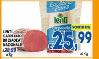 DEM LENTI CARPACCIO BRESAOLA NAZIONALE offerta