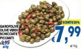 DEM GAROFOLIVE OLIVE VERDI SCHICCIATE PICCANTI offerta