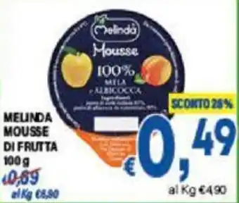 DEM MELINDA MOUSSE DI FRUTTA 100 g offerta