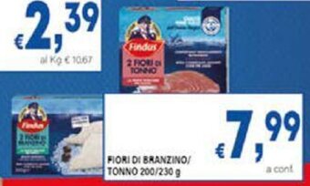 DEM Findus FIORI DI BRANZINO/ TONNO 200/230 g offerta