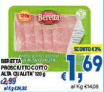 DEM BERETTA PROSCIUTTO COTTO ALTA QUALITA' 120 g offerta