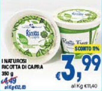 DEM INATUROSI RICOTTA DI CAPRA 350 G offerta