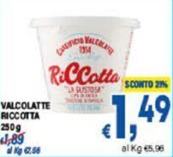 DEM VALCOLATTE RICCOTTA 250 g offerta