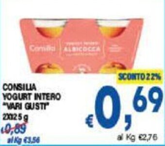 DEM CONSILIA YOGURT INTERO "VARI GUSTI 2x125 G offerta