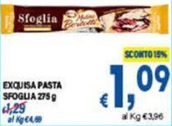 DEM EXQUISA PASTA SFOGLIA 275 g offerta