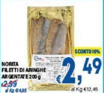 DEM NORITA FILETTI DI ARINGHE ARGENTATE 200 g offerta