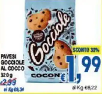 DEM PAVESI GOCCIOLE AL COCCO 320g offerta