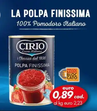 CIRIO LA POLPA FINISSIMA 100% Pomodoro Italiano